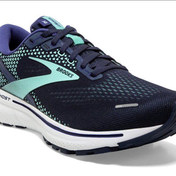 Brooks Women’s Ghost 14 Sneakers Size 12 US Narrow 2A Blue Peacoat Yucca Navy - Picture 9 of 9